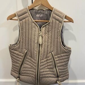 Quilted Taupe Women's Sleeveless Vest